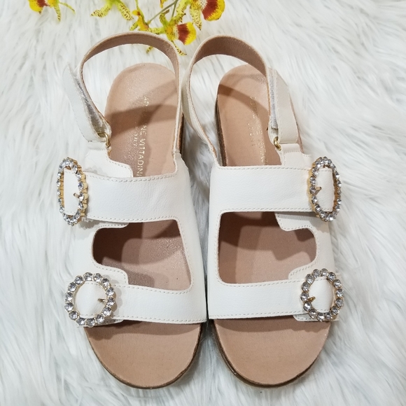 ADRIENNE VITTADINI Sport Espadrilles Sandals White Color SIZE 8 1/2 M.. - Picture 4 of 17